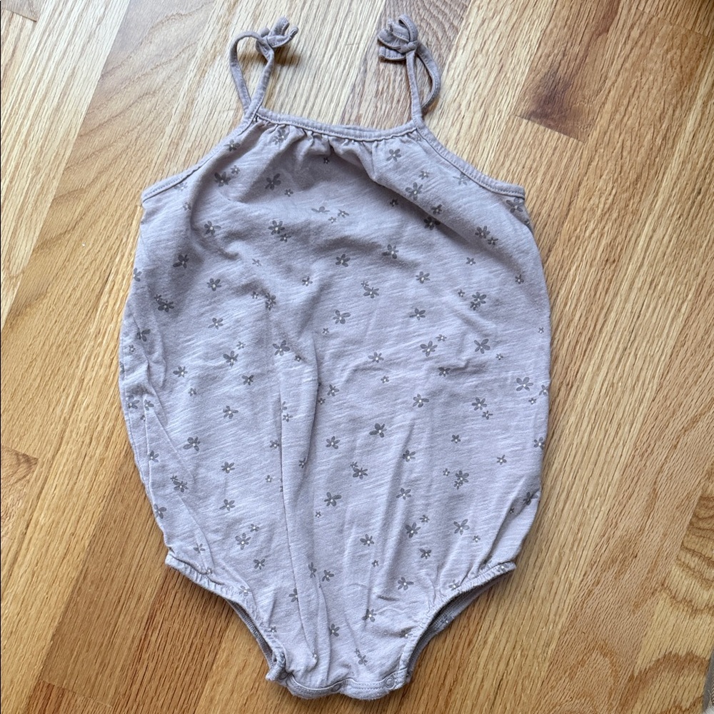 Muave with Flower Romper